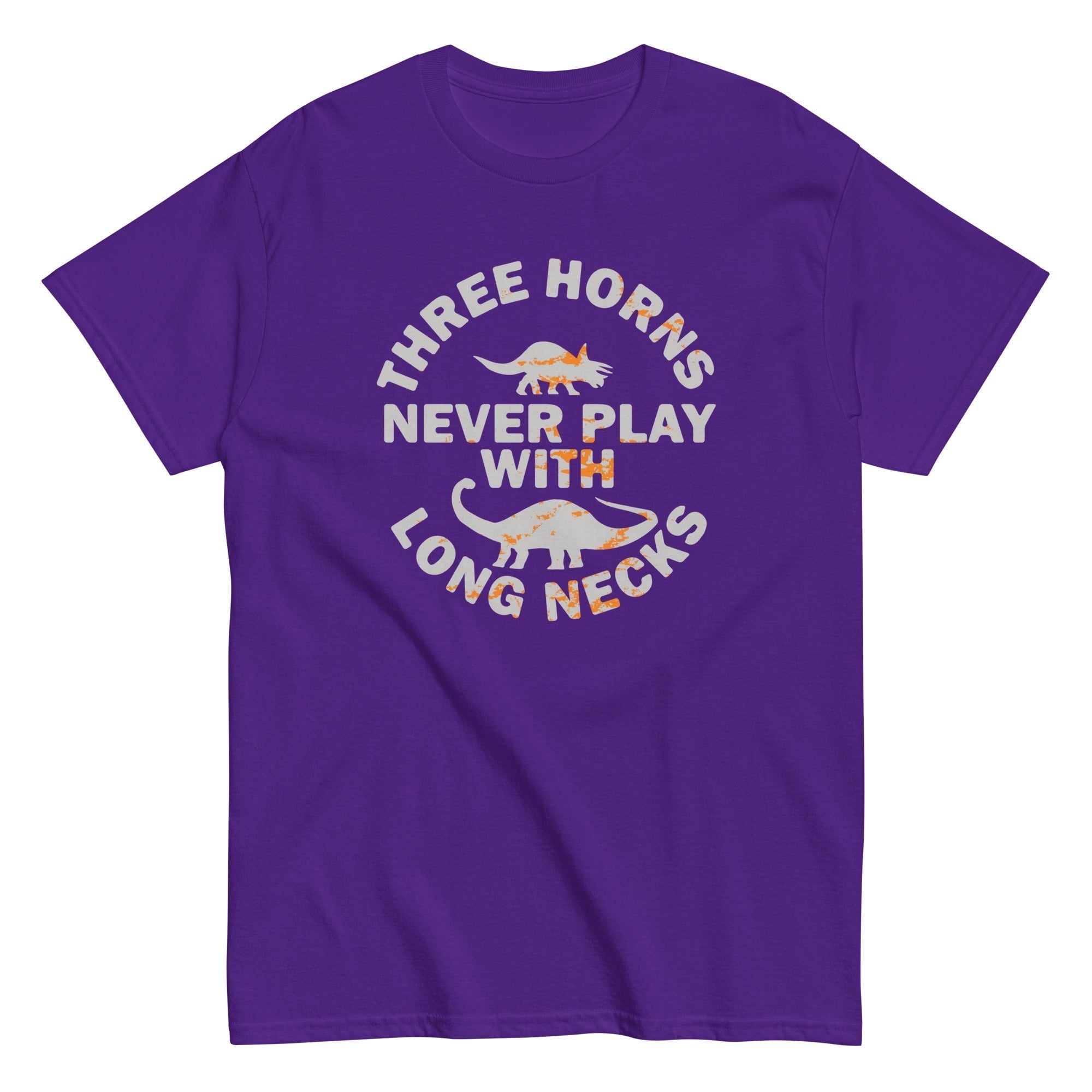 Three Horns Never Play With Long Necks Men's Classic Tee Hoodie, Sweatshirt | PureTeeCo.com (Image 4)