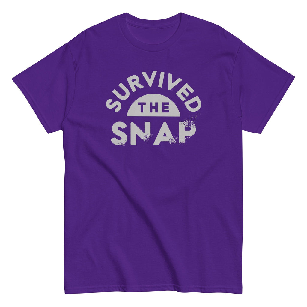 Survived The Snap Men's Classic Tee Hoodie, Sweatshirt | PureTeeCo.com (Image 4)