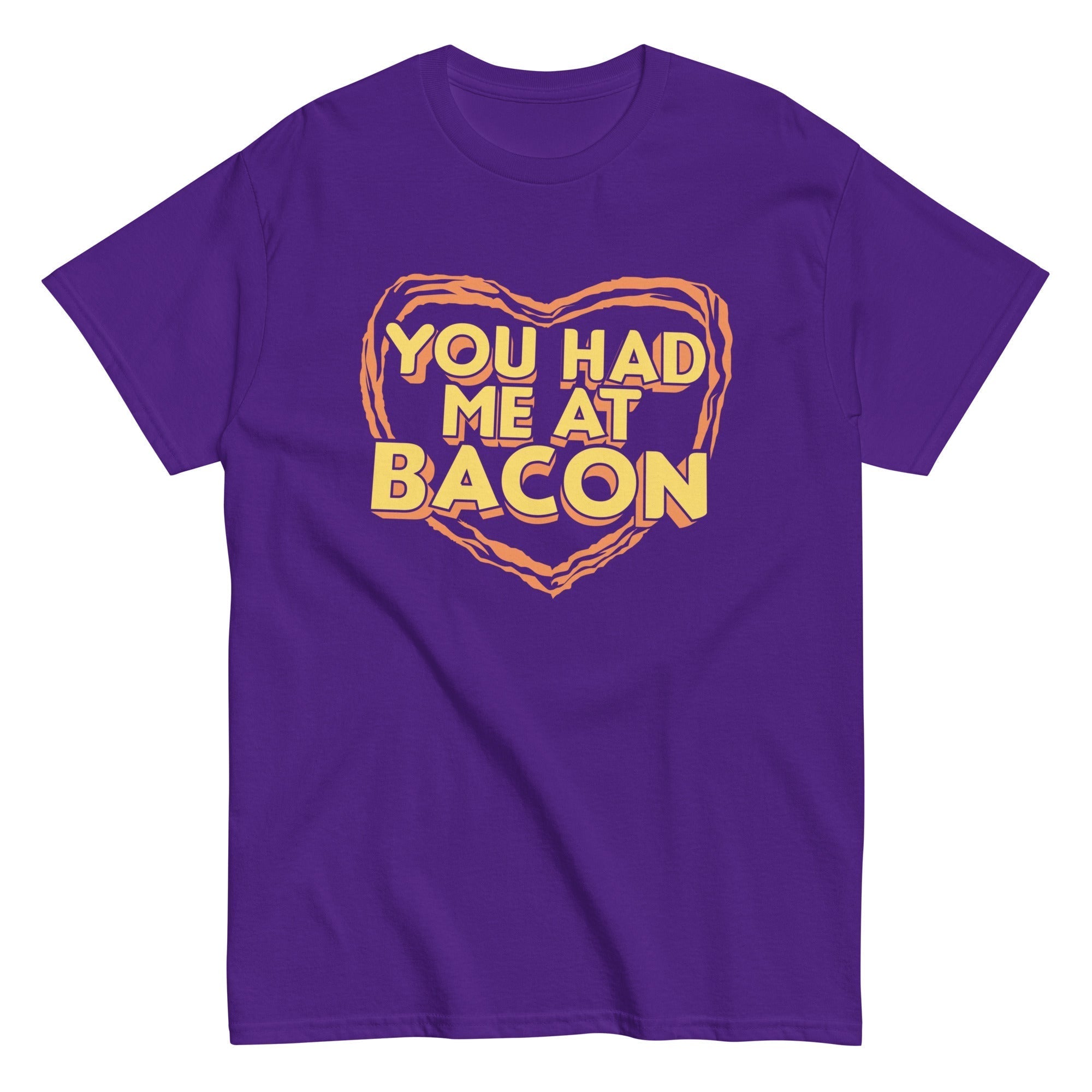 You Had Me At Bacon Men's Classic Tee Hoodie, Sweatshirt | PureTeeCo.com (Image 4)
