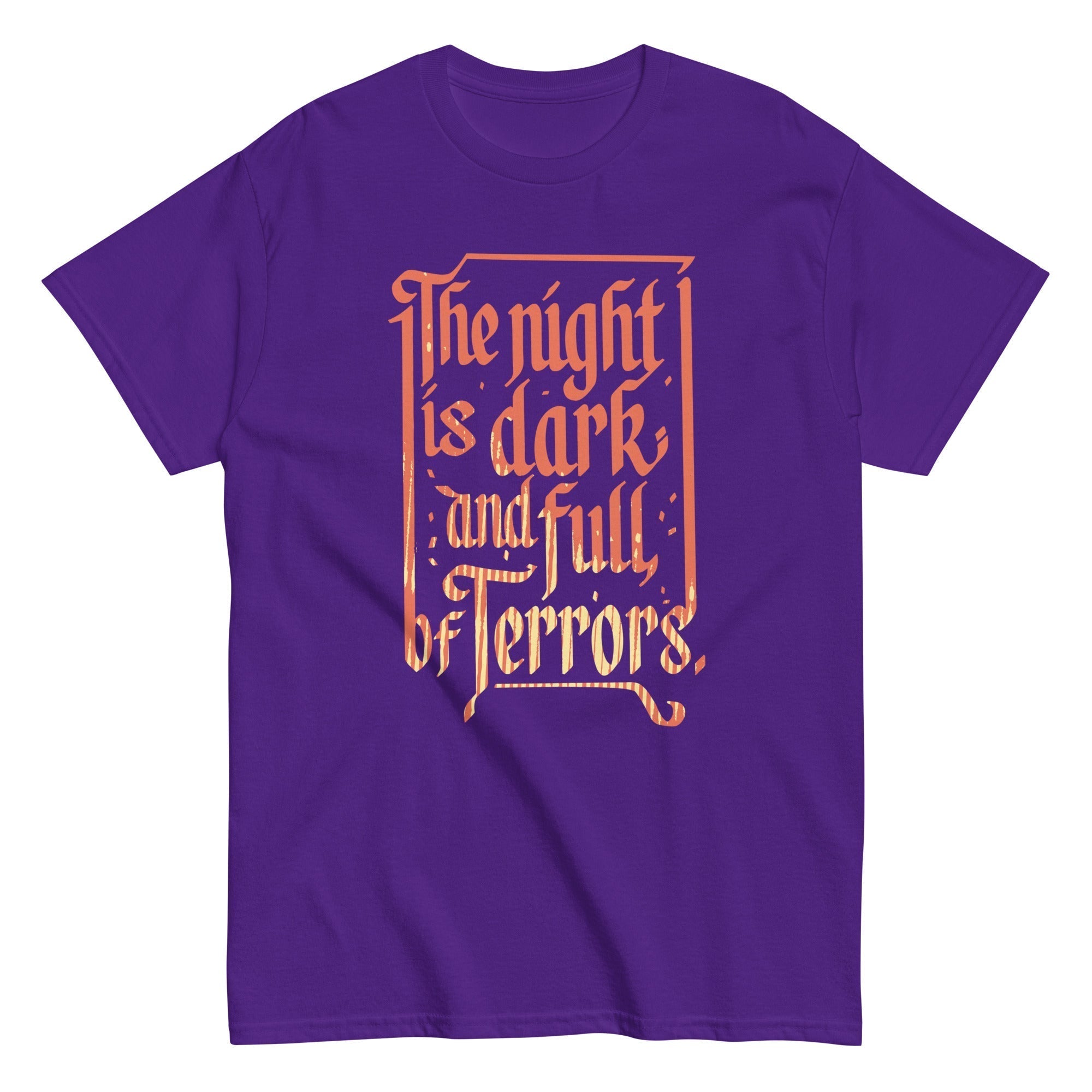 The Night Is Dark And Full Of Terrors Men's Classic Tee Hoodie, Sweatshirt | PureTeeCo.com (Image 3)