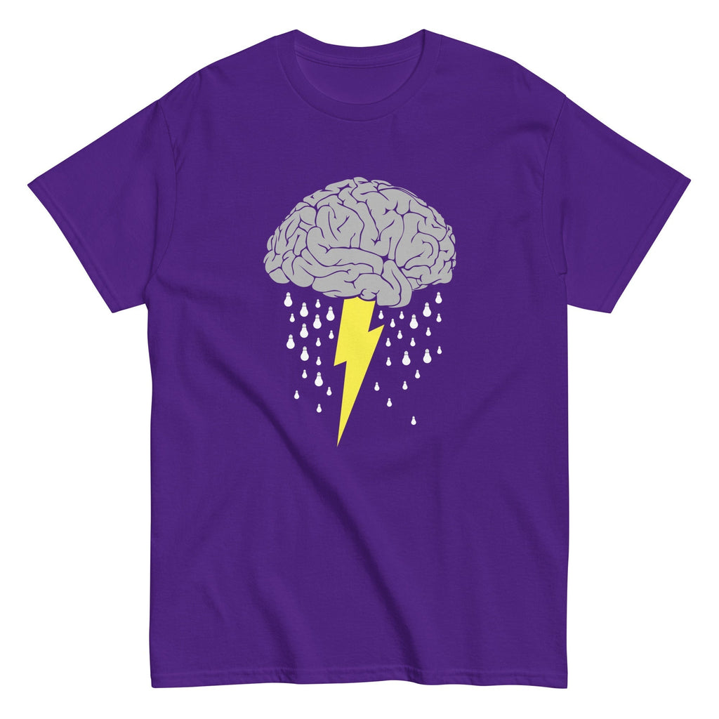 Brainstorm Men's Classic Tee Hoodie, Sweatshirt | PureTeeCo.com (Image 2)