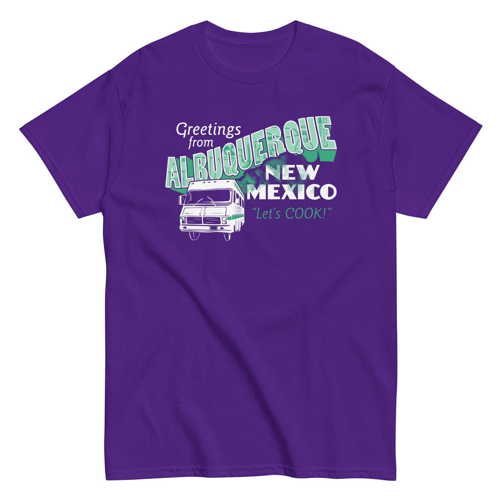 Greetings From Albuquerque Men's Classic Tee Hoodie, Sweatshirt | PureTeeCo.com (Image 2)