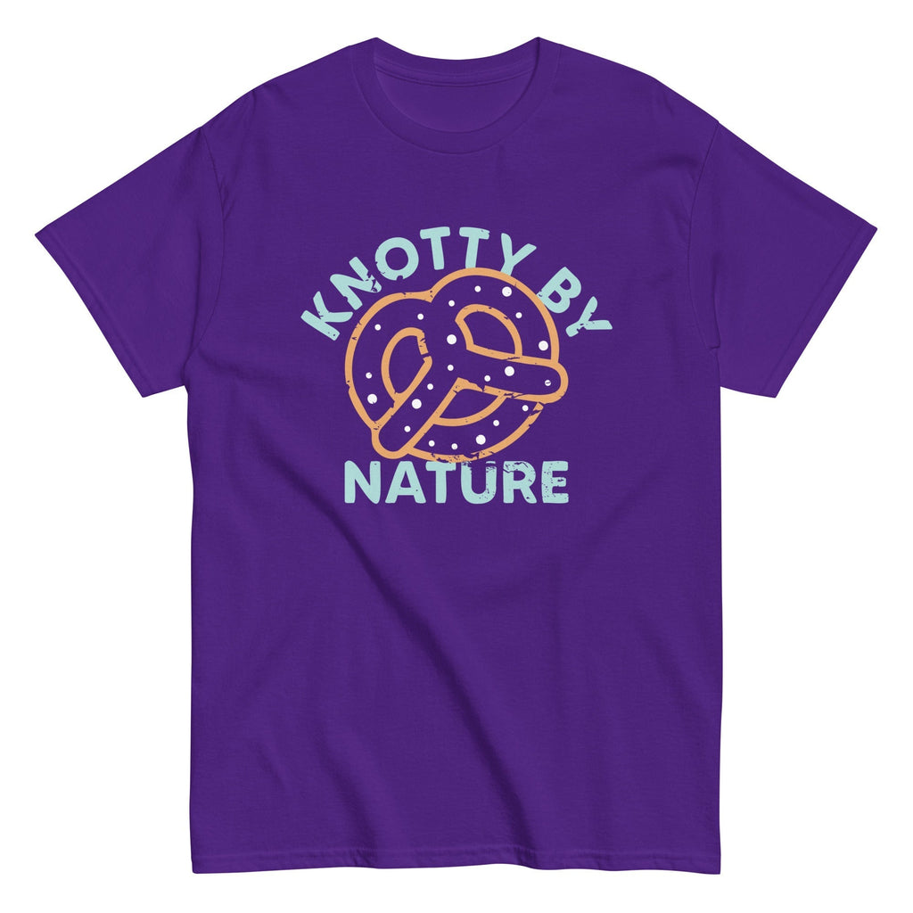 Knotty By Nature Men's Classic Tee Hoodie, Sweatshirt | PureTeeCo.com (Image 4)