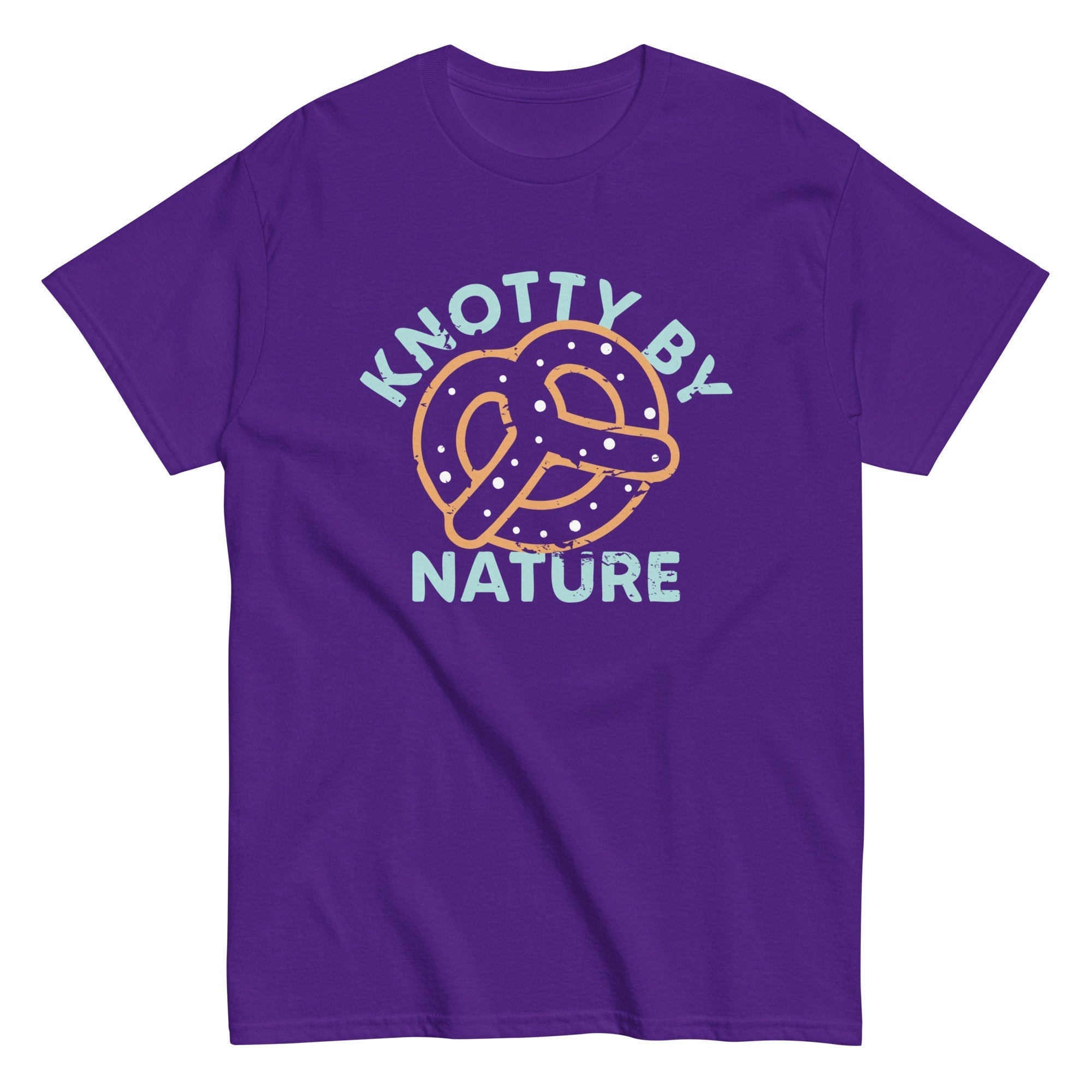 Knotty By Nature Men's Classic Tee Hoodie, Sweatshirt | PureTeeCo.com (Image 4)