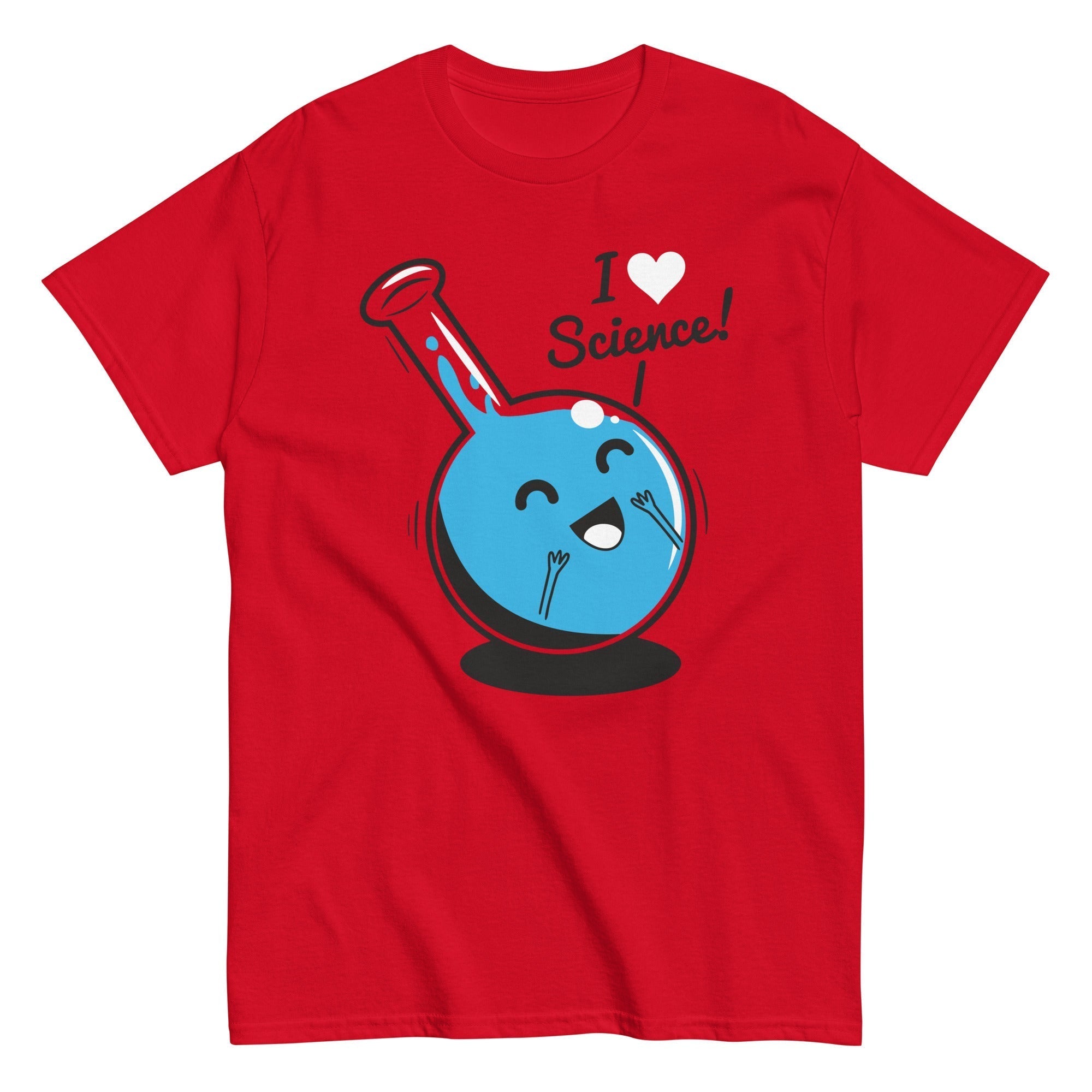 I Heart Science Men's Classic Tee Hoodie, Sweatshirt | PureTeeCo.com (Image 2)