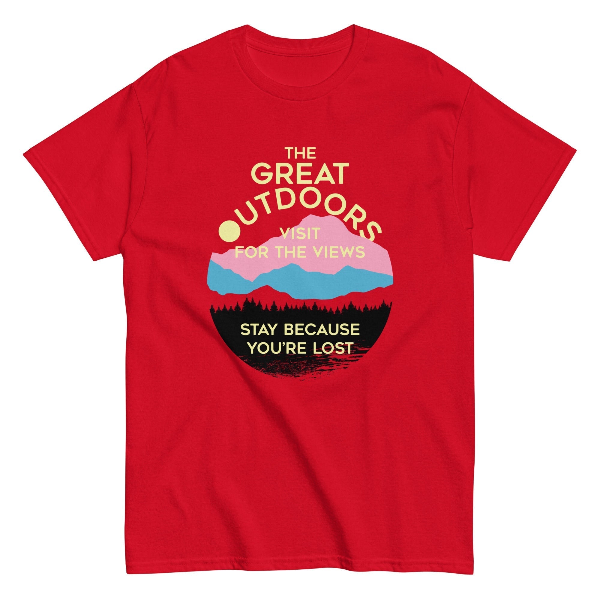 The Great Outdoors Men's Classic Tee Hoodie, Sweatshirt | PureTeeCo.com (Image 4)
