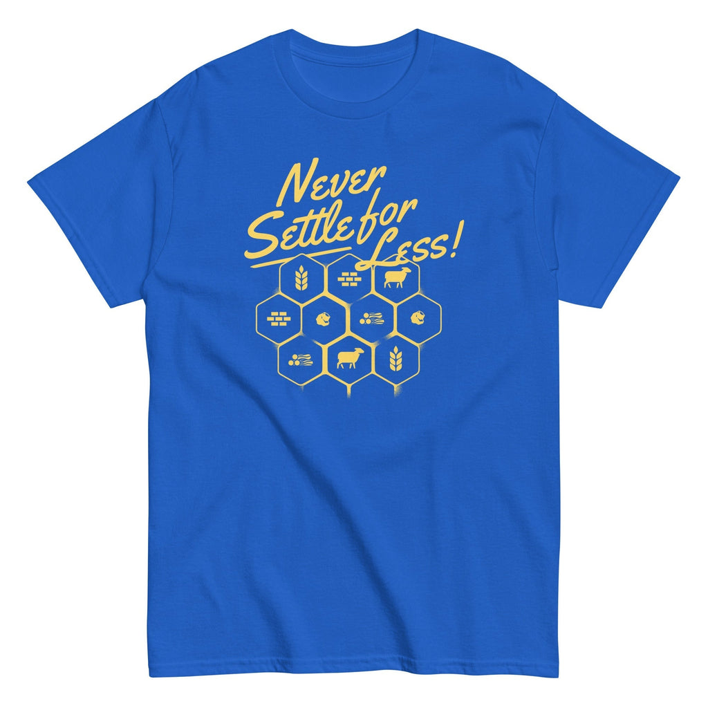 Never Settle For Less Men's Classic Tee Hoodie, Sweatshirt | PureTeeCo.com (Image 4)