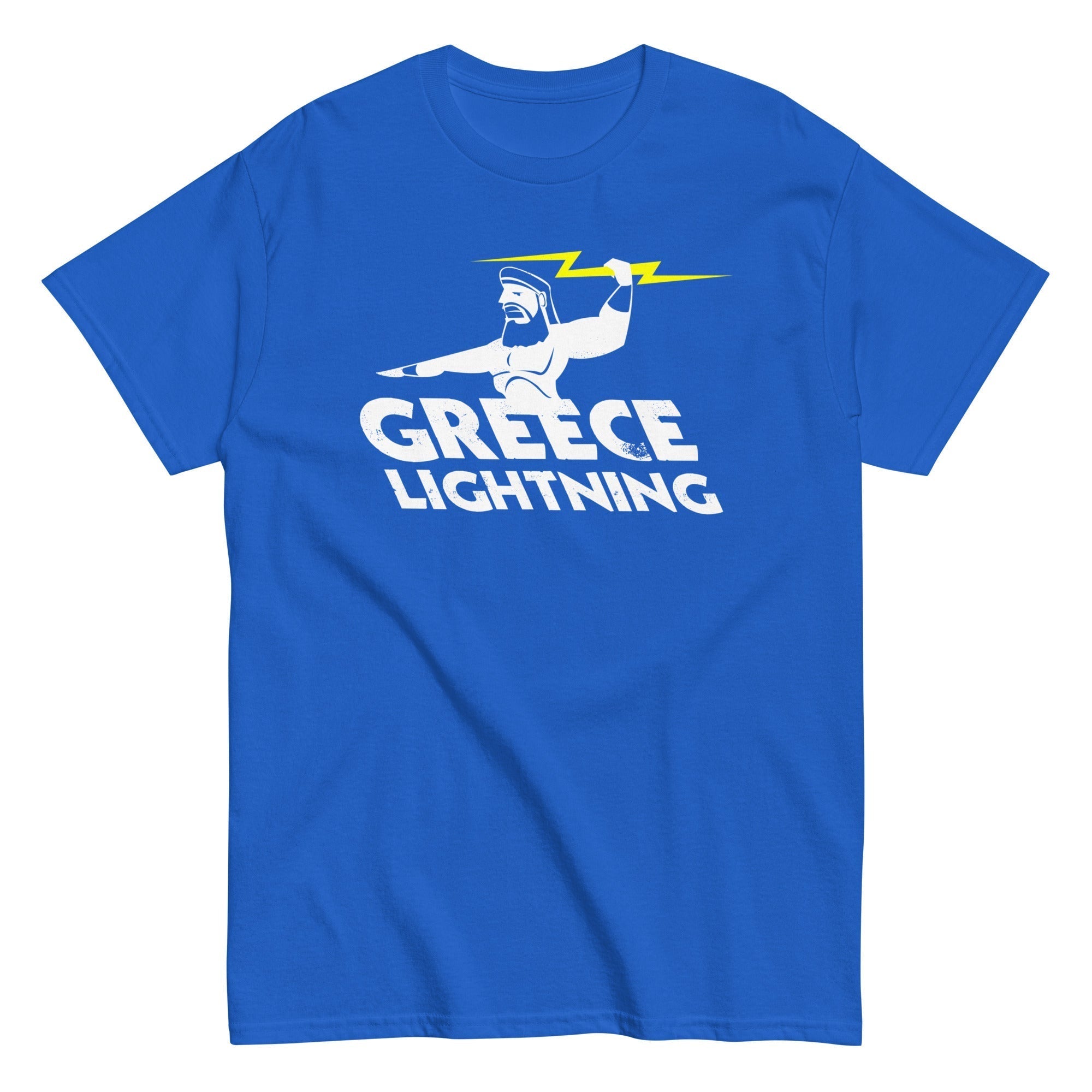 Greece Lightning Men's Classic Tee Hoodie, Sweatshirt | PureTeeCo.com (Image 1)