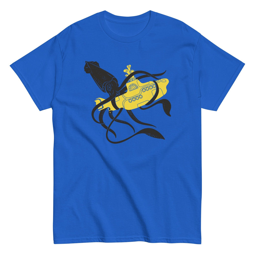 Squid Sub Battle Men's Classic Tee Hoodie, Sweatshirt | PureTeeCo.com (Image 1)