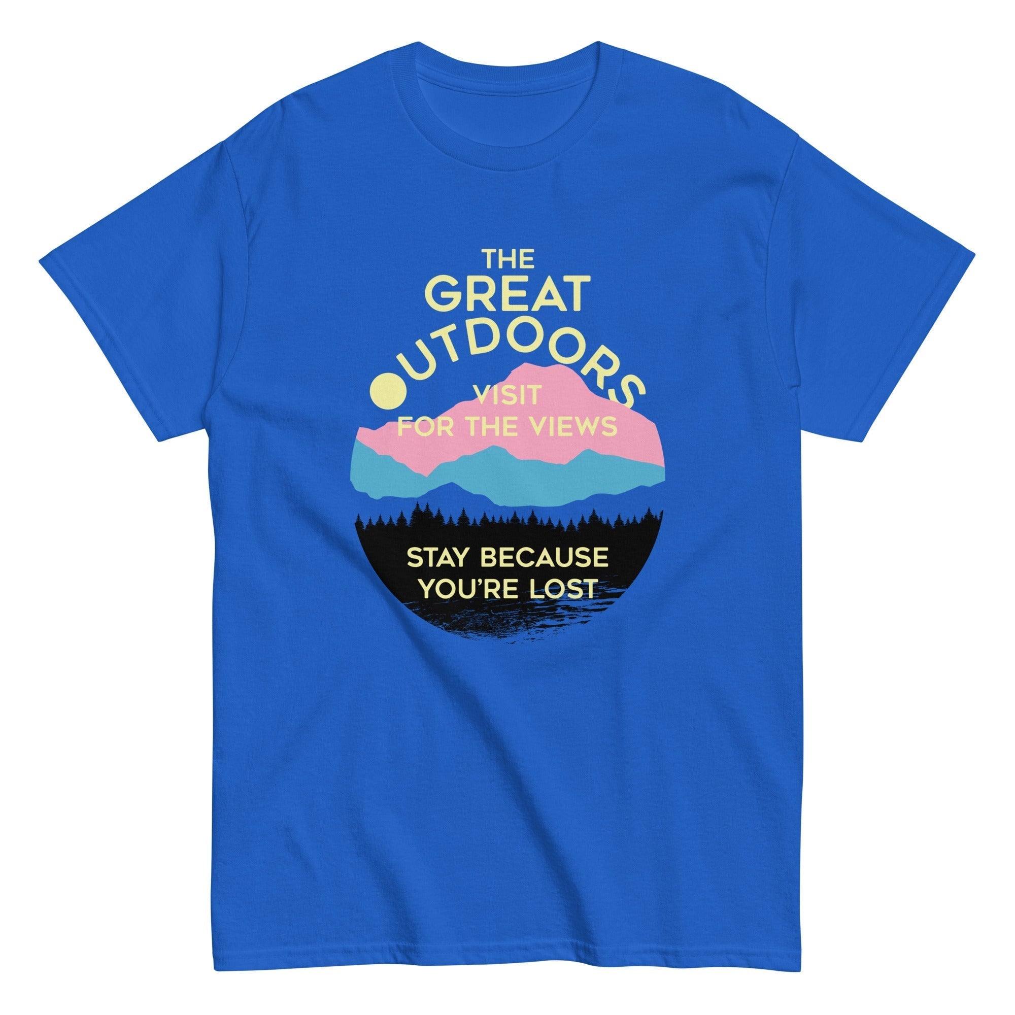 The Great Outdoors Men's Classic Tee Hoodie, Sweatshirt | PureTeeCo.com (Image 1)