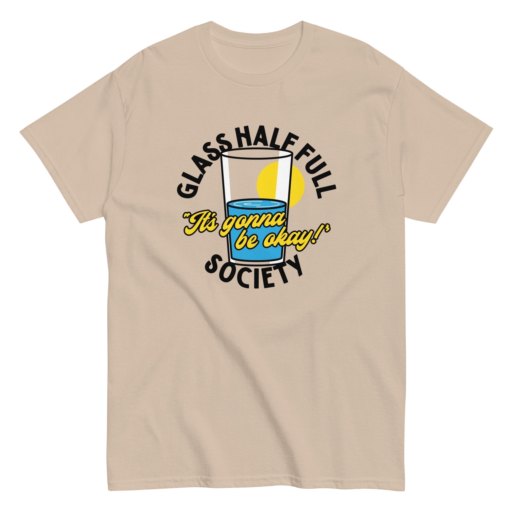 Glass Half Full Society Men's Classic Tee Hoodie, Sweatshirt | PureTeeCo.com (Image 5)