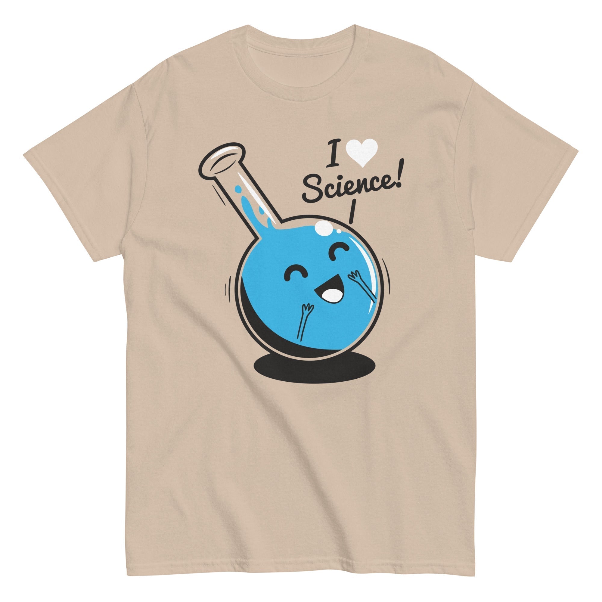 I Heart Science Men's Classic Tee Hoodie, Sweatshirt | PureTeeCo.com (Image 5)