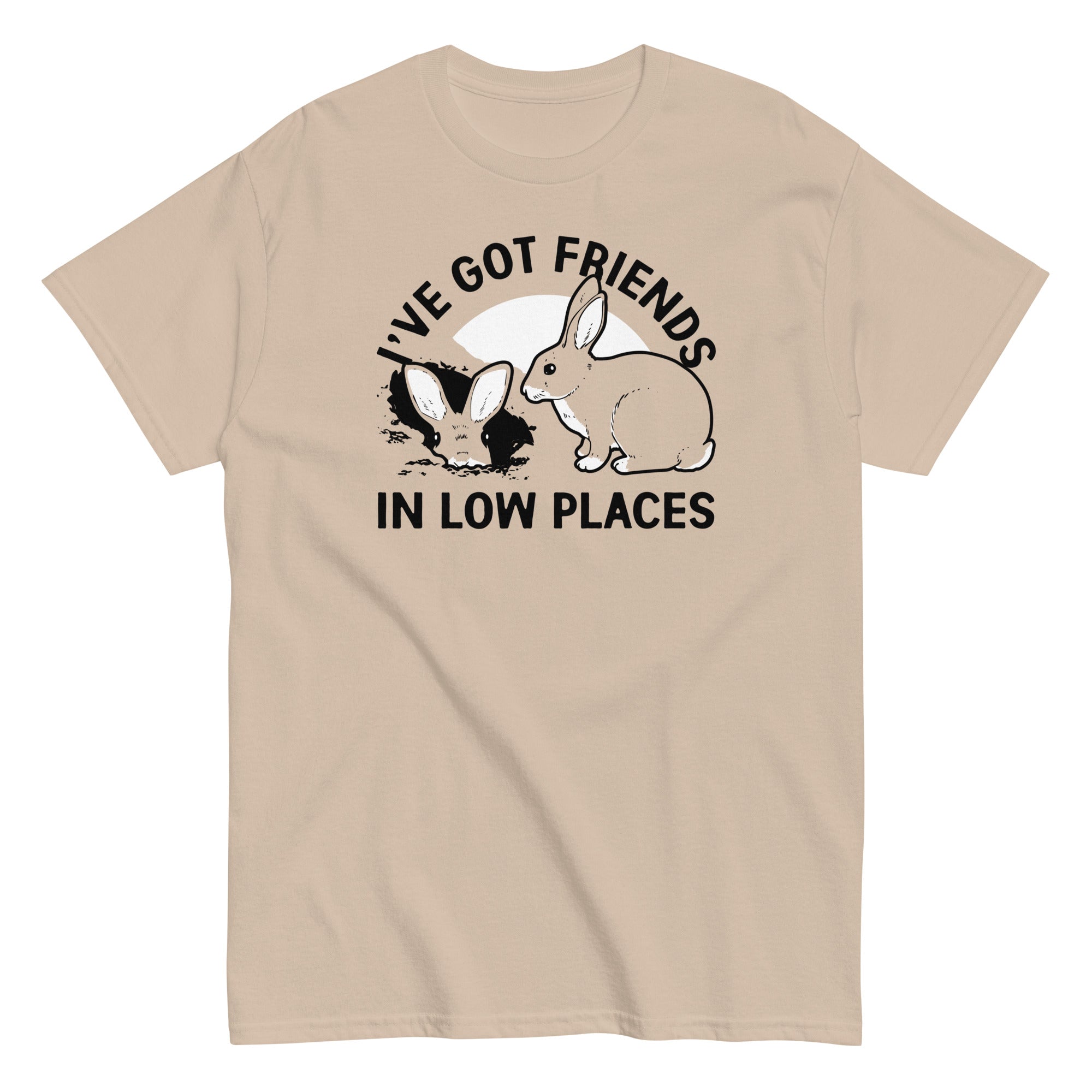 I've Got Friends In Low Places Men's Classic Tee Hoodie, Sweatshirt | PureTeeCo.com (Image 3)