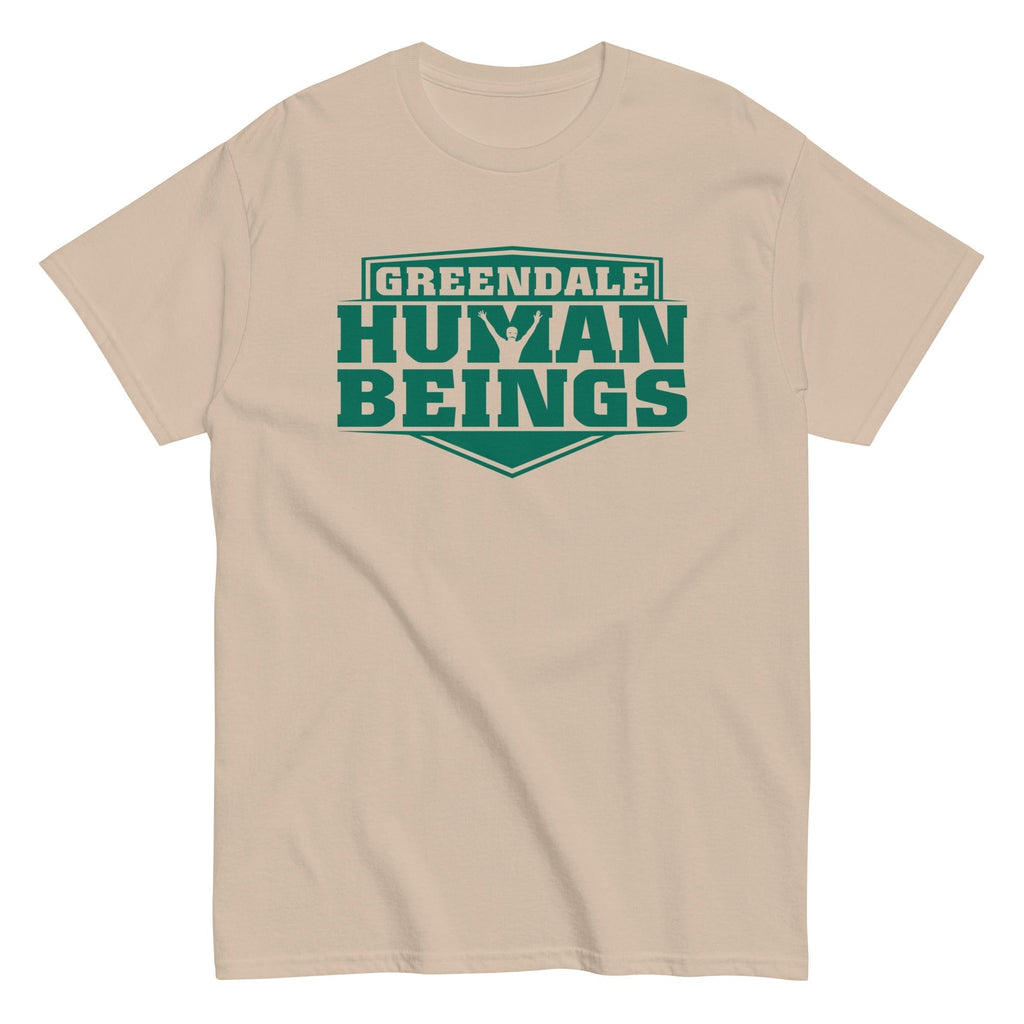 Greendale Human Beings Men's Classic Tee Hoodie, Sweatshirt | PureTeeCo.com (Image 3)