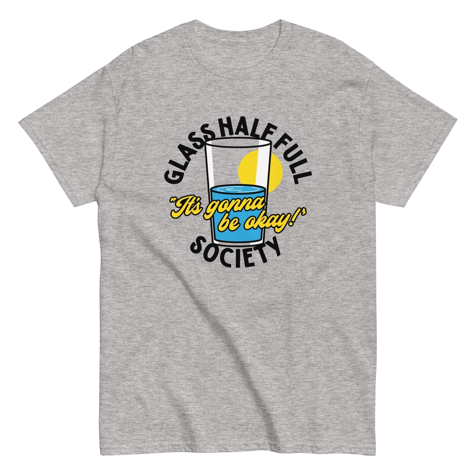 Glass Half Full Society Men's Classic Tee Hoodie, Sweatshirt | PureTeeCo.com (Image 1)