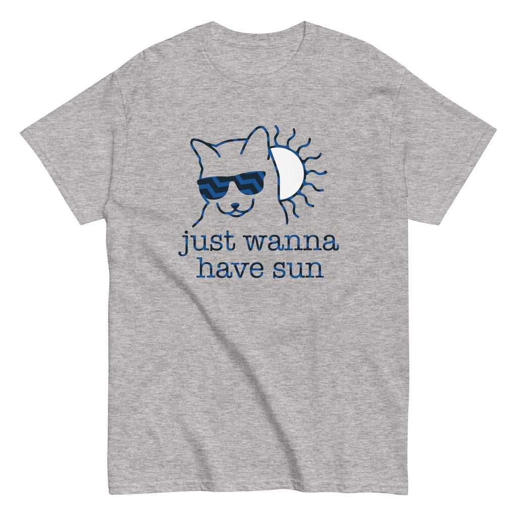 Just Wanna Have Sun Men's Classic Tee Hoodie, Sweatshirt | PureTeeCo.com (Image 3)