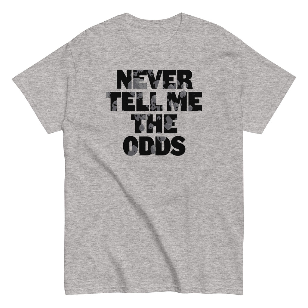 Never Tell Me The Odds Men's Classic Tee Hoodie, Sweatshirt | PureTeeCo.com (Image 1)