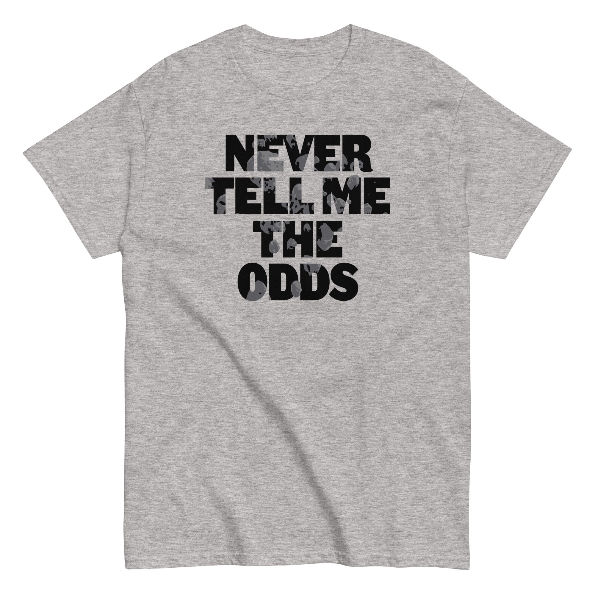 Never Tell Me The Odds Men's Classic Tee Hoodie, Sweatshirt | PureTeeCo.com (Image 1)