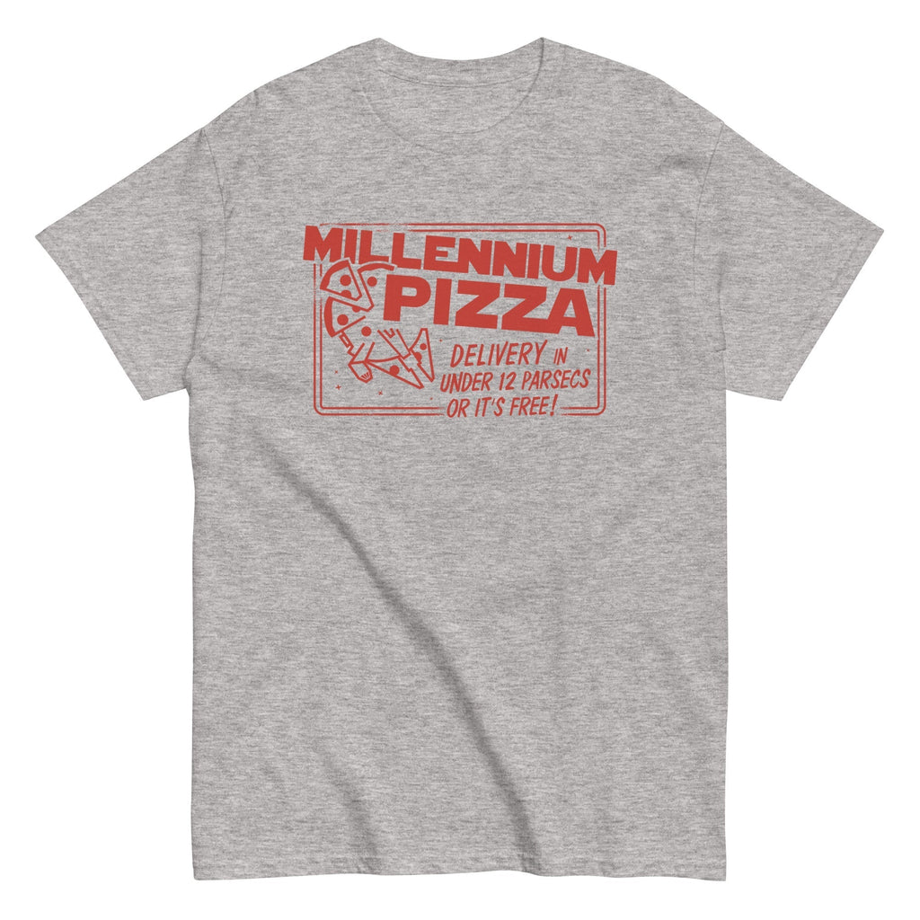Millennium Pizza Men's Classic Tee Hoodie, Sweatshirt | PureTeeCo.com (Image 1)