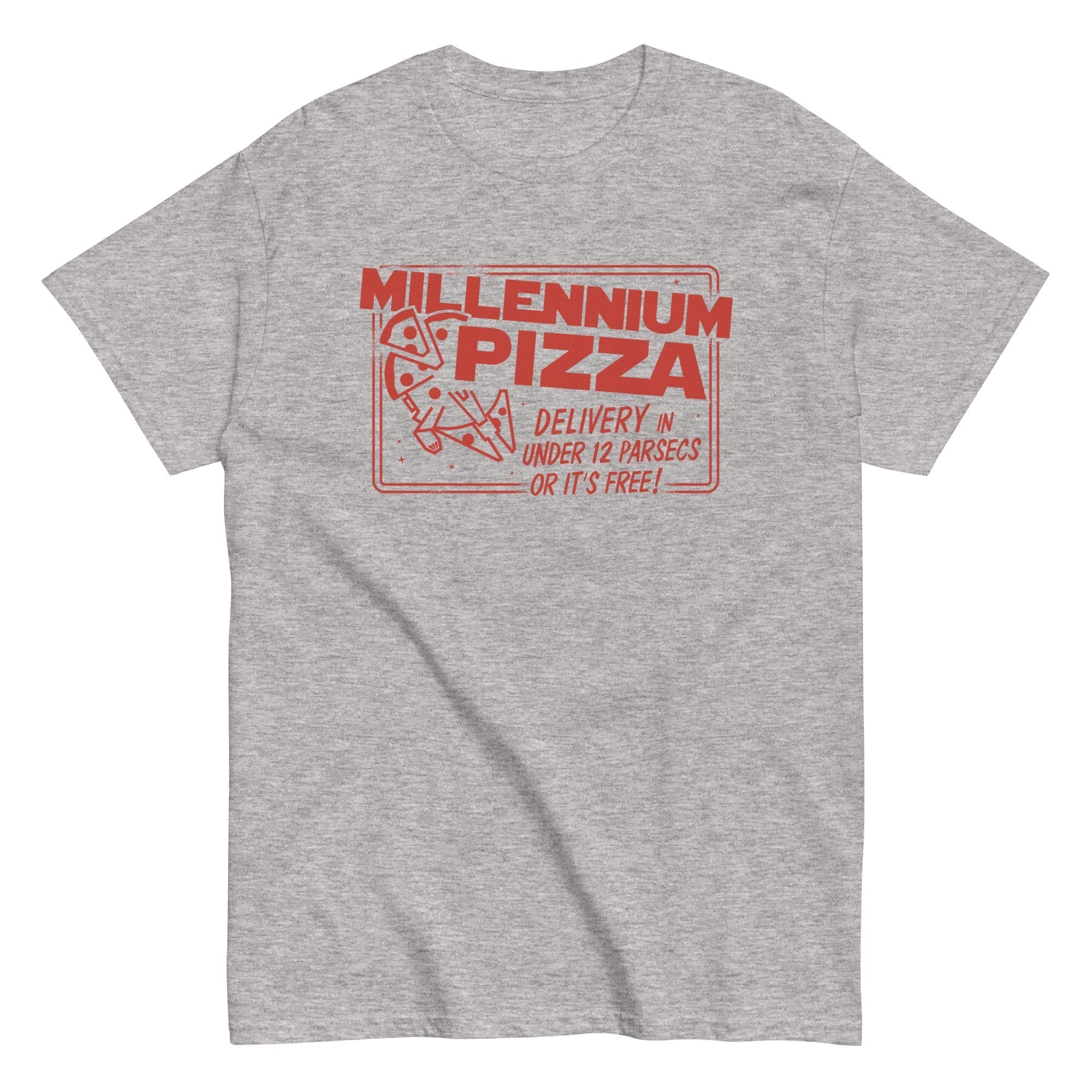 Millennium Pizza Men's Classic Tee Hoodie, Sweatshirt | PureTeeCo.com (Image 1)