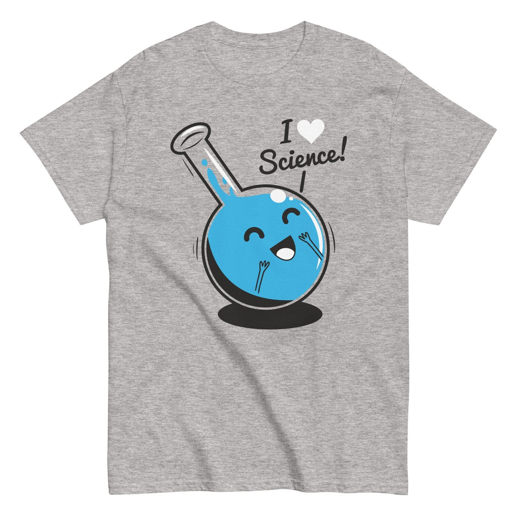 I Heart Science Men's Classic Tee Hoodie, Sweatshirt | PureTeeCo.com (Image 4)