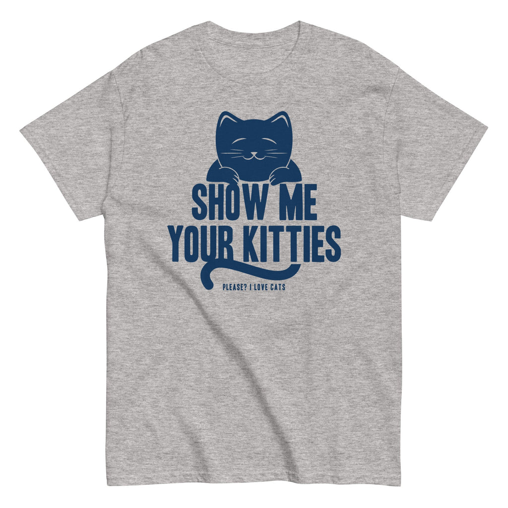 Show Me Your Kitties Men's Classic Tee Hoodie, Sweatshirt | PureTeeCo.com (Image 2)