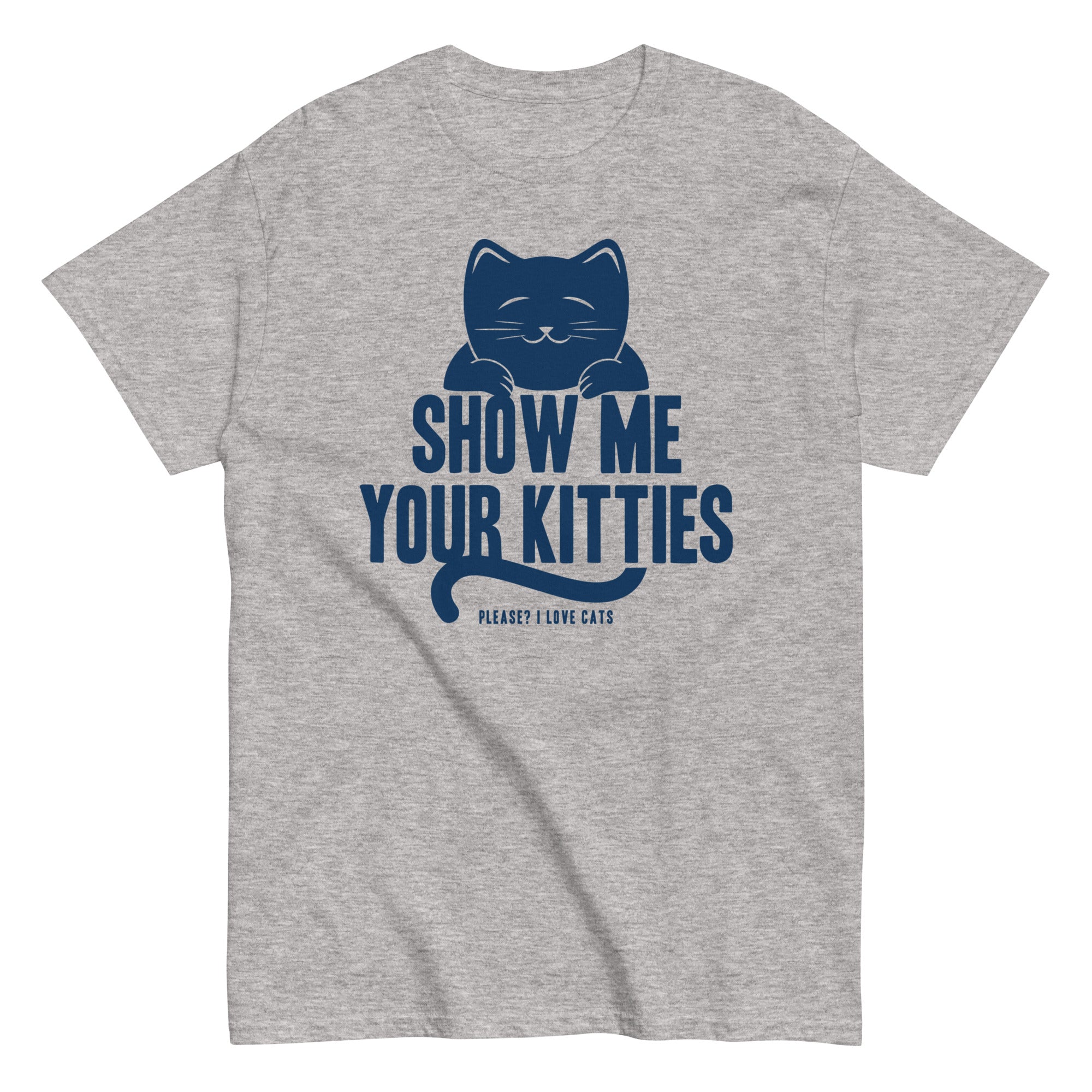Show Me Your Kitties Men's Classic Tee Hoodie, Sweatshirt | PureTeeCo.com (Image 2)