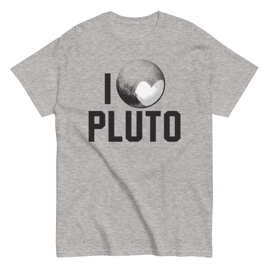 I Heart Pluto Men's Classic Tee Hoodie, Sweatshirt | PureTeeCo.com (Image 1)