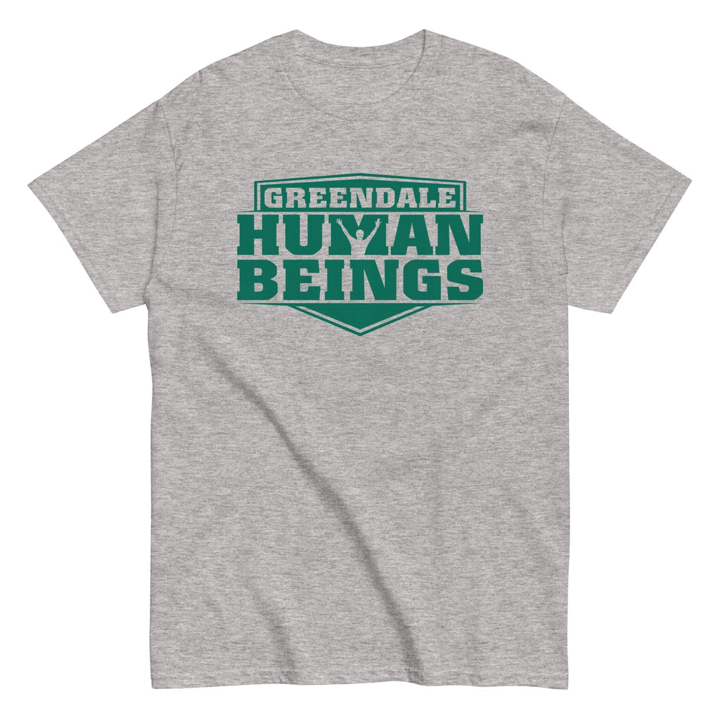 Greendale Human Beings Men's Classic Tee Hoodie, Sweatshirt | PureTeeCo.com (Image 1)
