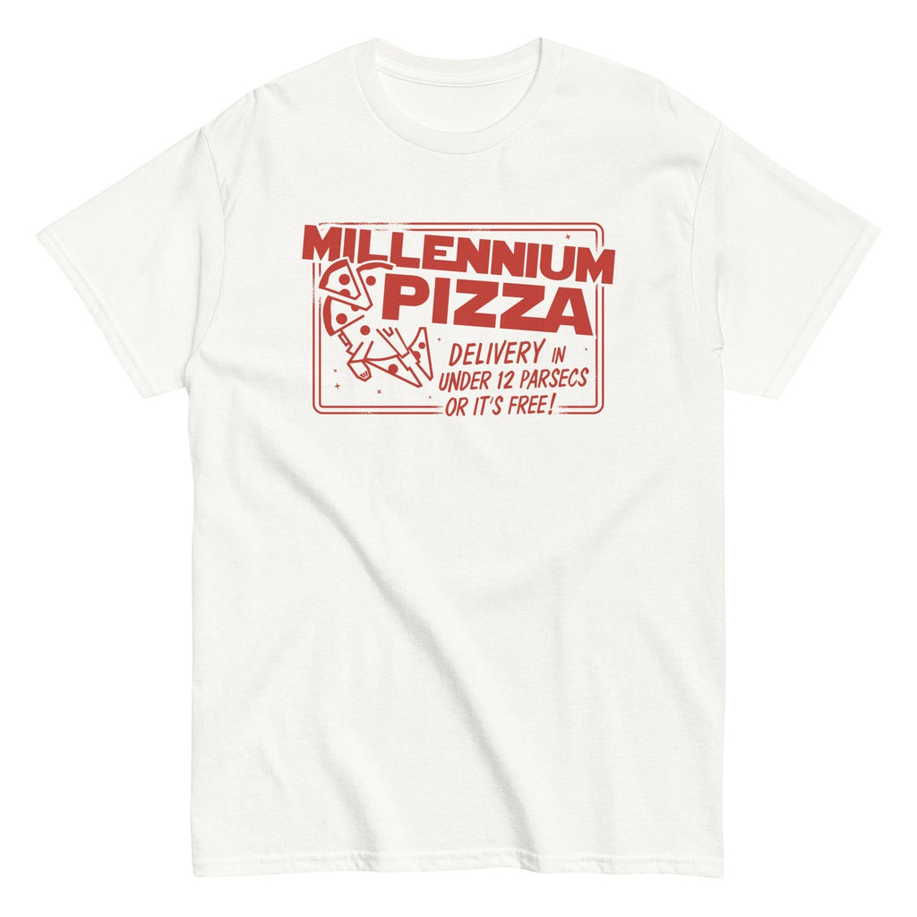 Millennium Pizza Men's Classic Tee Hoodie, Sweatshirt | PureTeeCo.com (Image 3)