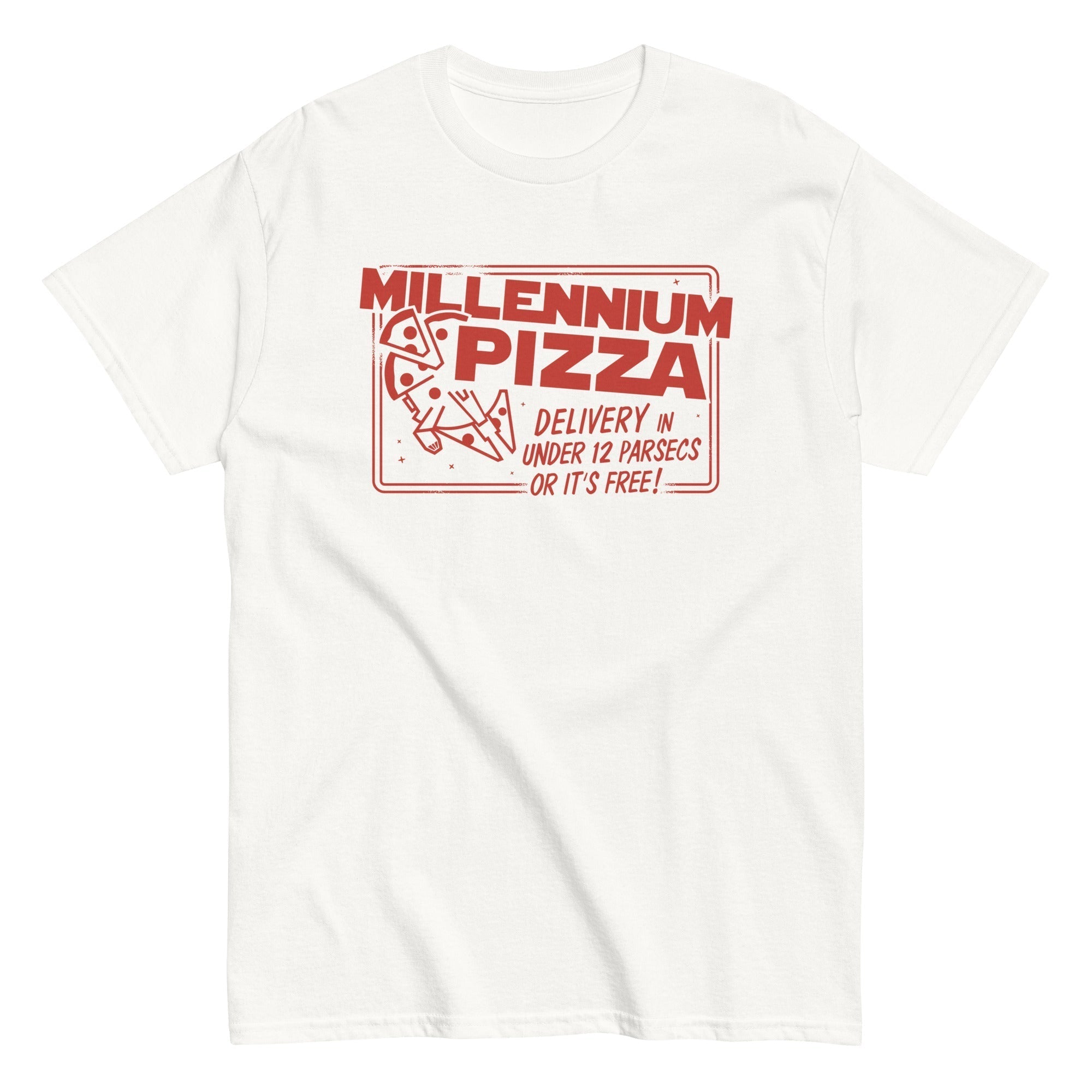 Millennium Pizza Men's Classic Tee Hoodie, Sweatshirt | PureTeeCo.com (Image 3)