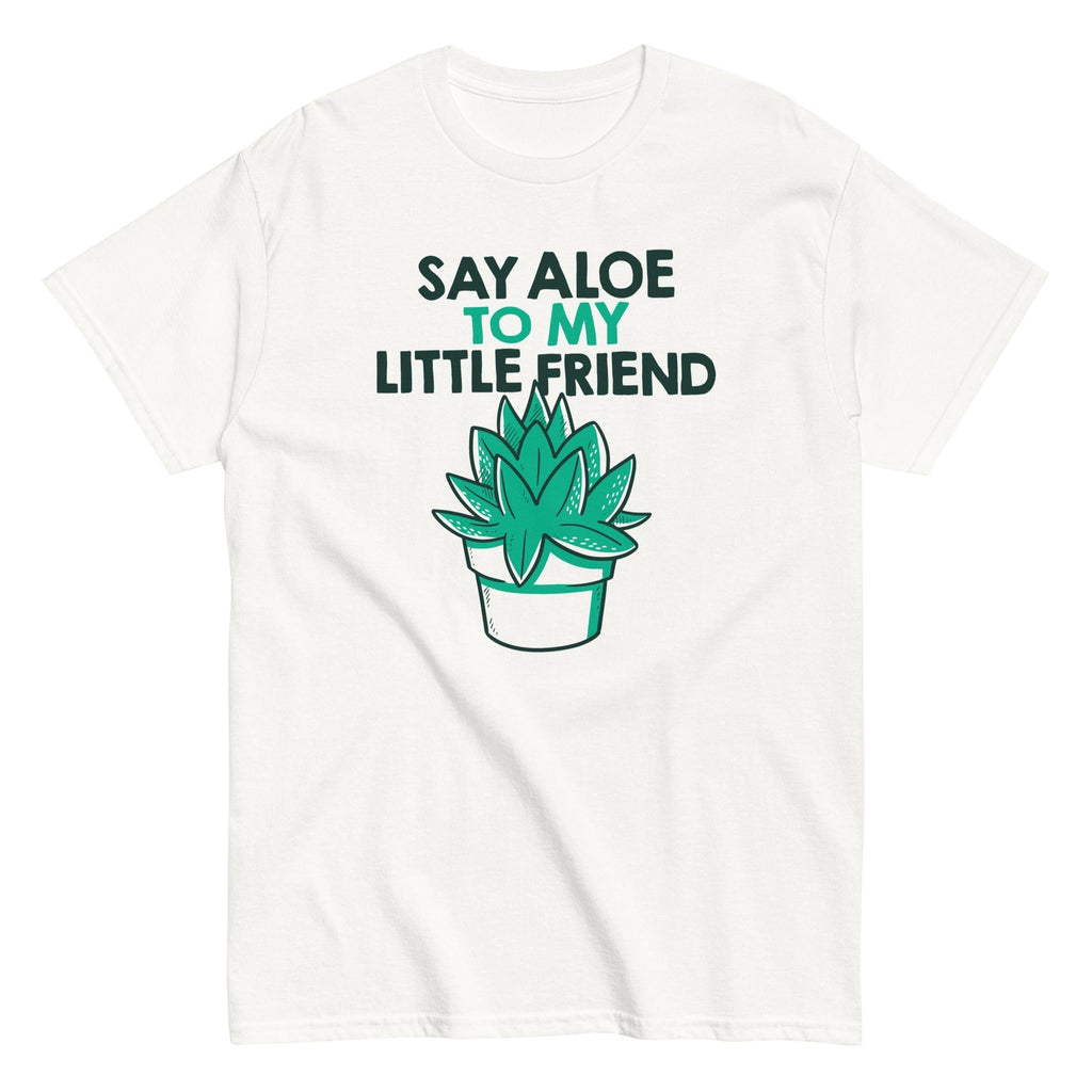 Say Aloe To My Little Friend Men's Classic Tee Hoodie, Sweatshirt | PureTeeCo.com (Image 4)