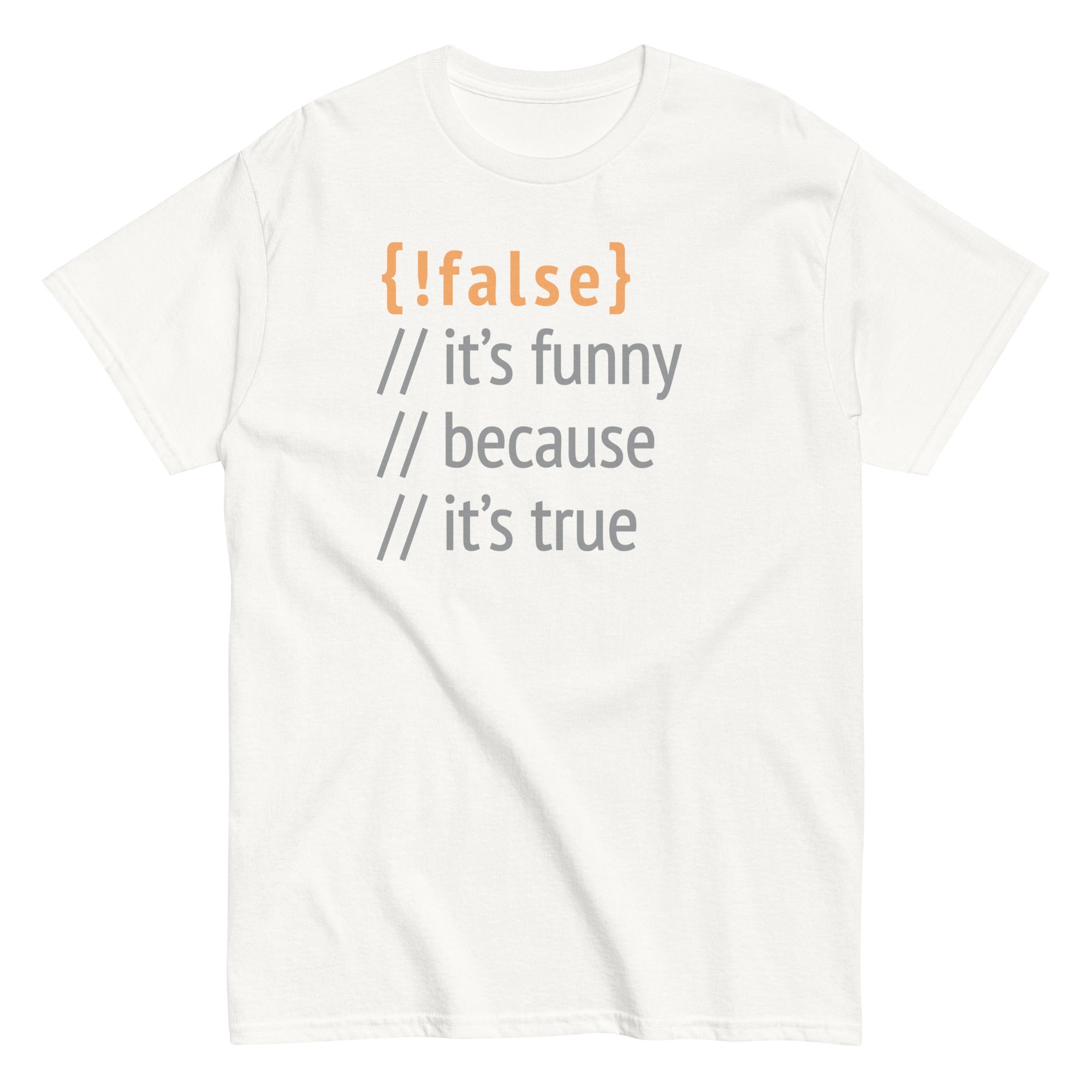 It's Funny Because It's True Men's Classic Tee Hoodie, Sweatshirt | PureTeeCo.com (Image 4)