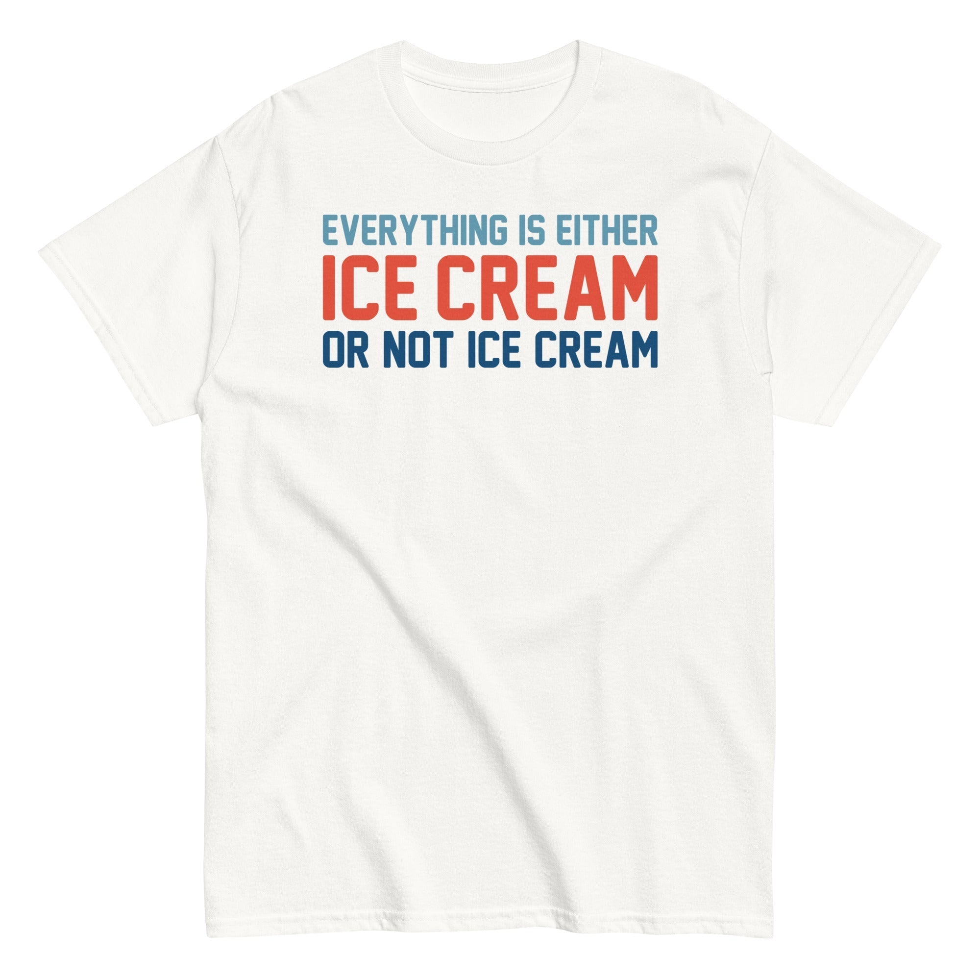 Everything Is Ice Cream Or Not Ice Cream Men's Classic Tee Hoodie, Sweatshirt | PureTeeCo.com (Image 4)
