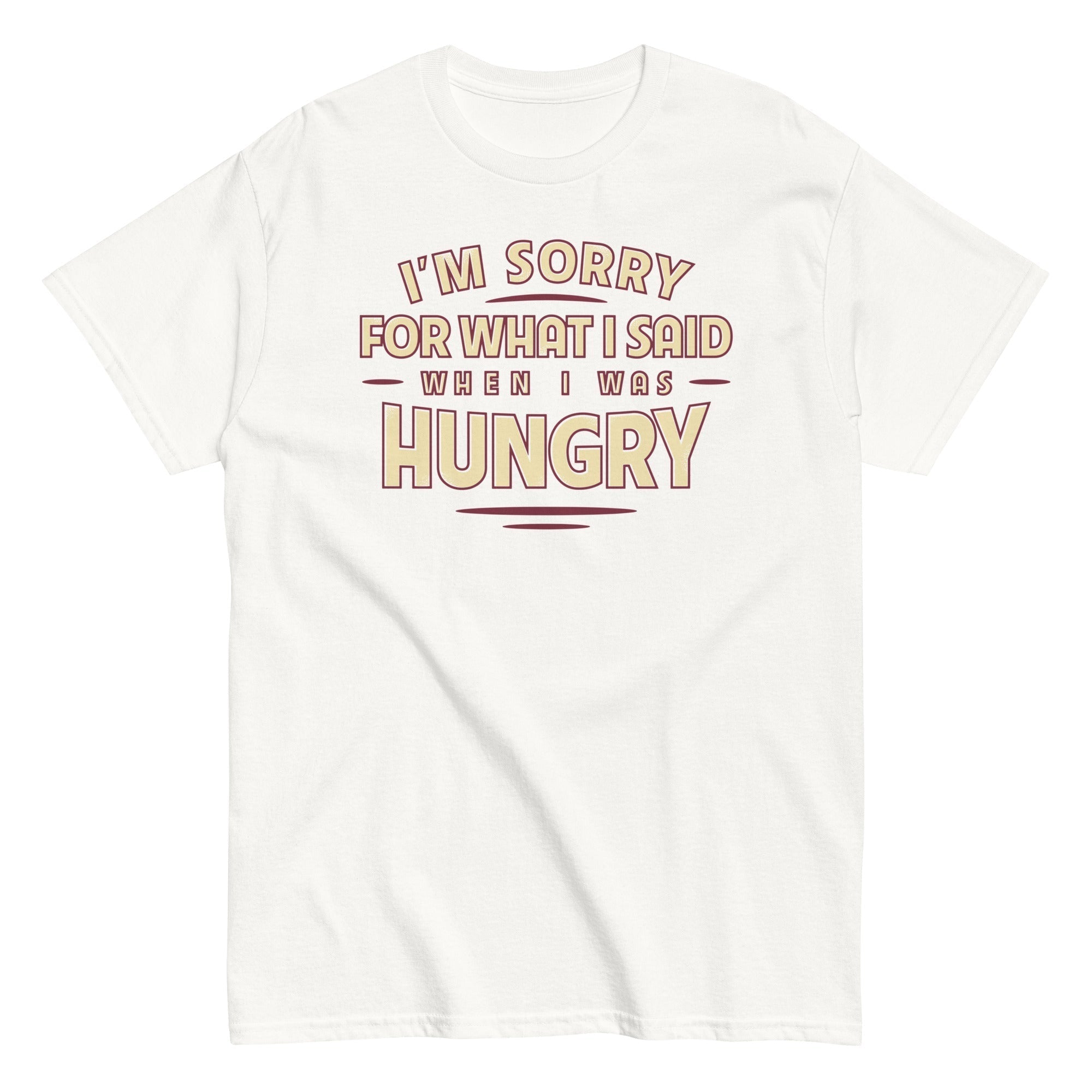 What I Said When I Was Hungry Men's Classic Tee Hoodie, Sweatshirt | PureTeeCo.com (Image 5)