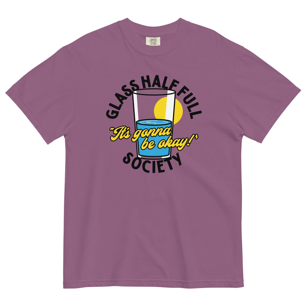 Glass Half Full Society Men's Relaxed Fit Tee Hoodie, Sweatshirt | PureTeeCo.com (Image 2)