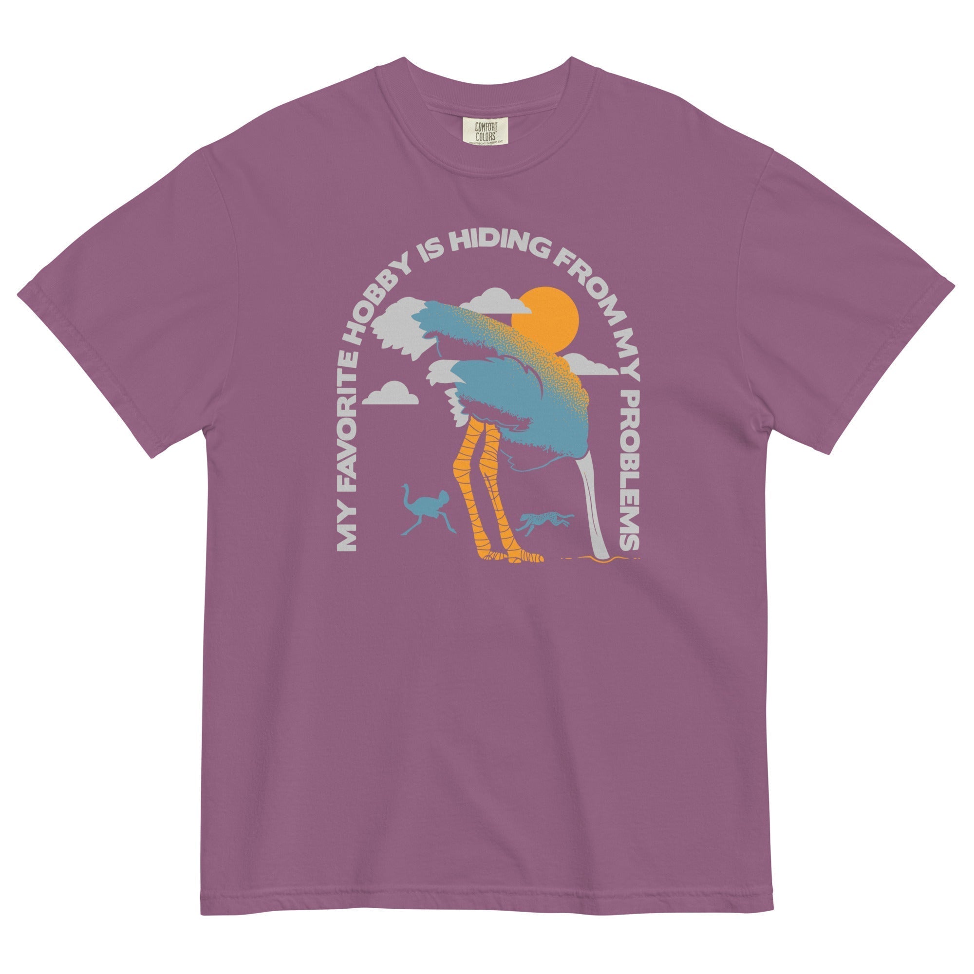 My Favorite Hobby Is Hiding From My Problems Men's Relaxed Fit Tee Hoodie, Sweatshirt | PureTeeCo.com (Image 3)