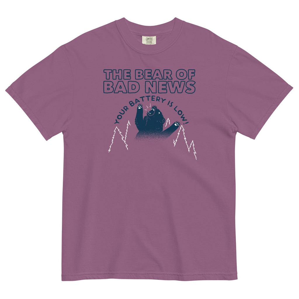 The Bear Of Bad News Men's Relaxed Fit Tee Hoodie, Sweatshirt | PureTeeCo.com (Image 2)