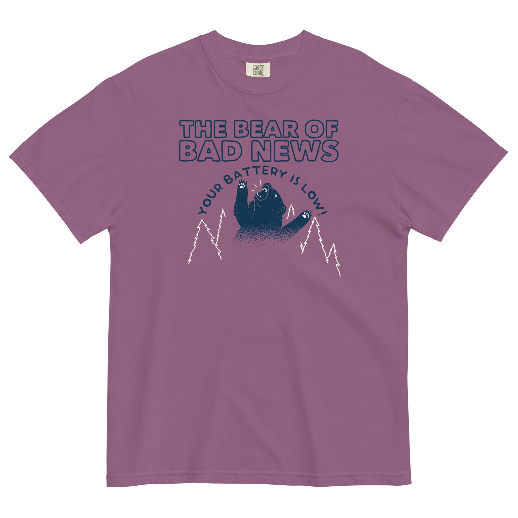 The Bear Of Bad News Men's Relaxed Fit Tee Hoodie, Sweatshirt | PureTeeCo.com (Image 2)