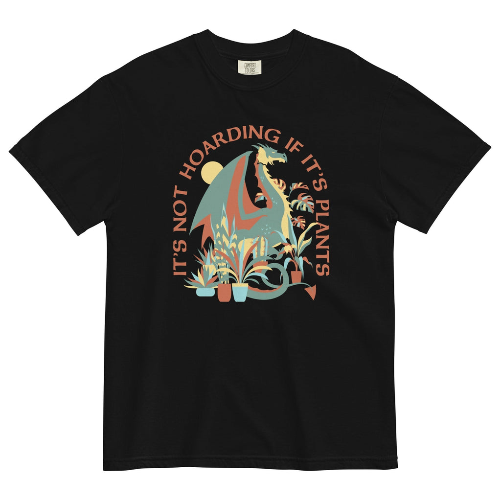 It's Not Hoarding If It's Plants Men's Relaxed Fit Tee Hoodie, Sweatshirt | PureTeeCo.com (Image 2)