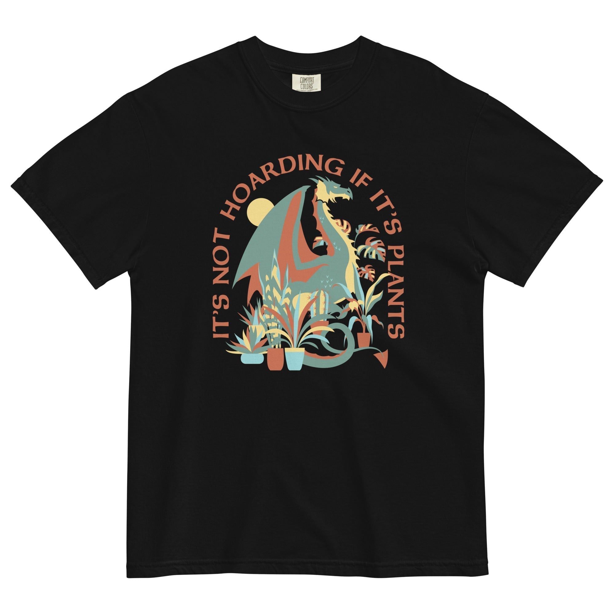 It's Not Hoarding If It's Plants Men's Relaxed Fit Tee Hoodie, Sweatshirt | PureTeeCo.com (Image 2)