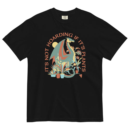 It's Not Hoarding If It's Plants Men's Relaxed Fit Tee Hoodie, Sweatshirt | PureTeeCo.com (Image 2)