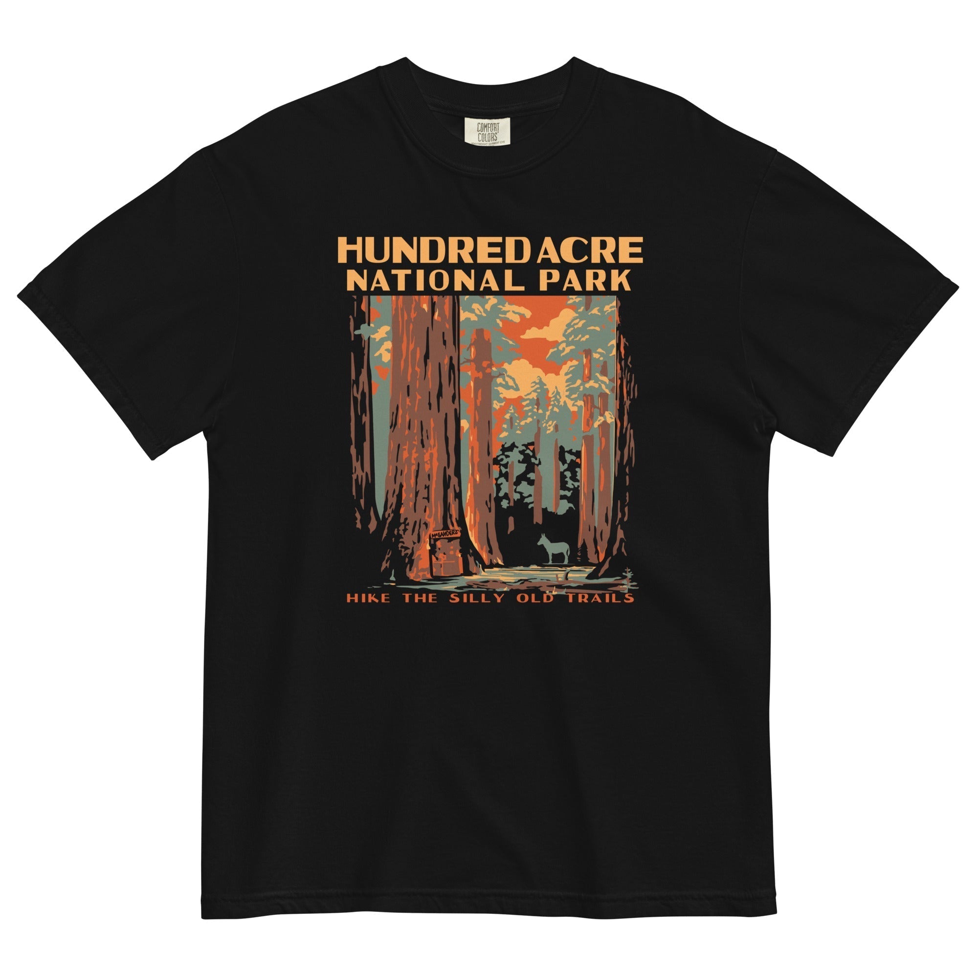 Hundred Acre National Park Men's Relaxed Fit Tee Hoodie, Sweatshirt | PureTeeCo.com (Image 2)