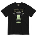 Single Taken UFO Men's Relaxed Fit Tee Hoodie, Sweatshirt | PureTeeCo.com (Image 1)