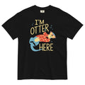 I'm Otter Here Men's Relaxed Fit Tee Hoodie, Sweatshirt | PureTeeCo.com (Image 1)