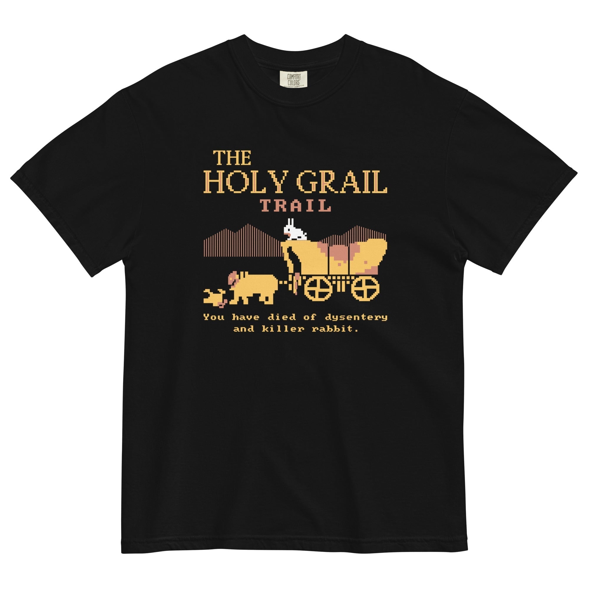 The Holy Grail Trail Men's Relaxed Fit Tee Hoodie, Sweatshirt | PureTeeCo.com (Image 1)