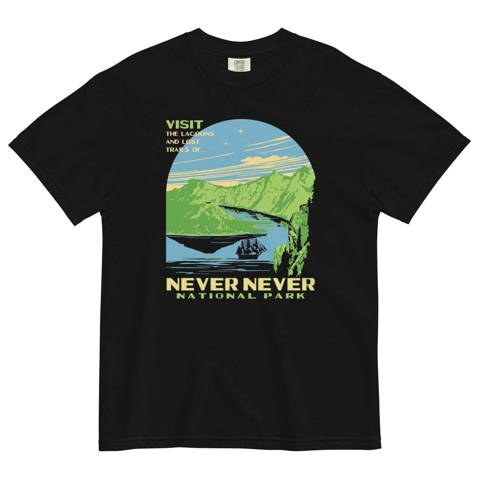 Never Never National Park Men's Relaxed Fit Tee Hoodie, Sweatshirt | PureTeeCo.com (Image 2)