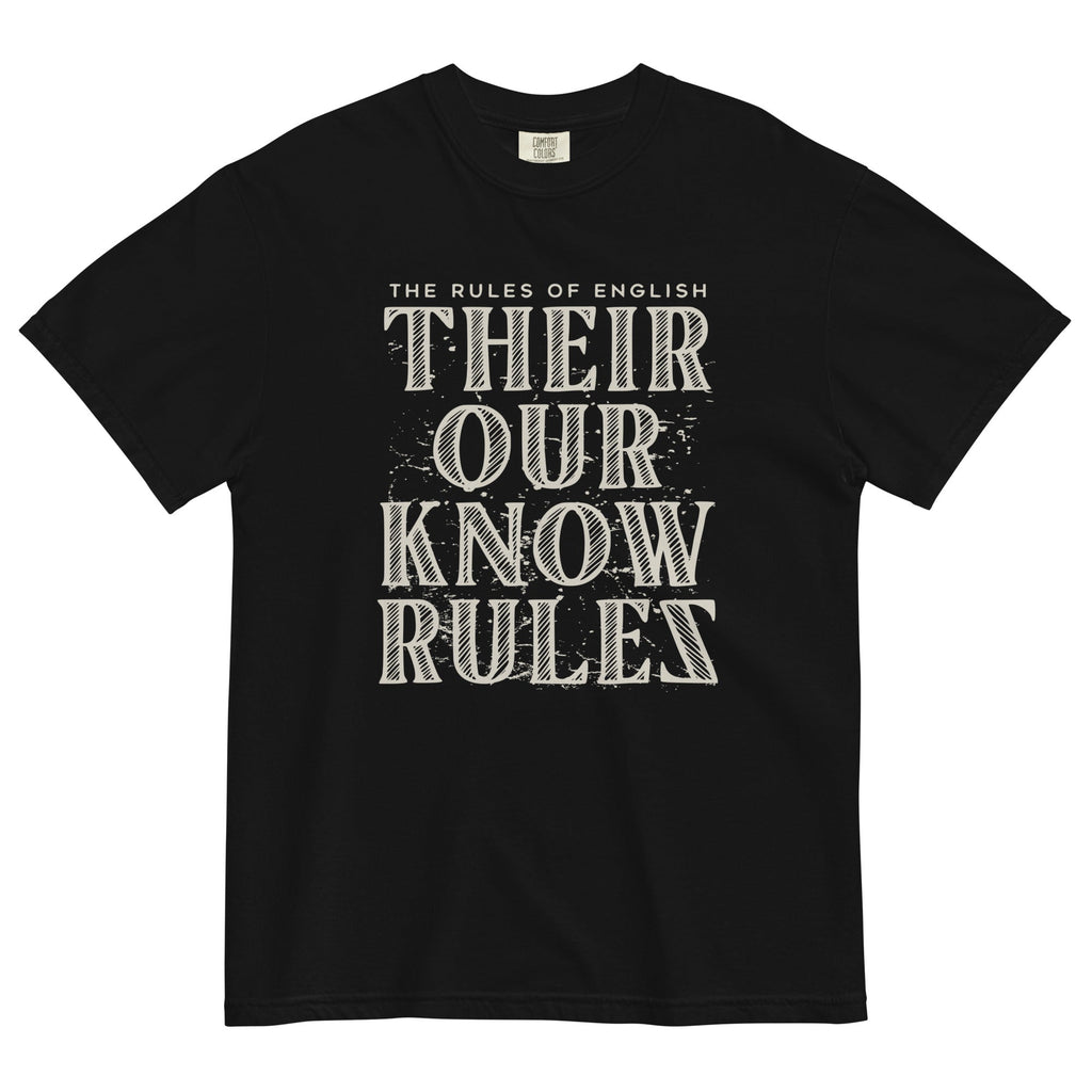 Their Our Know Rules Men's Relaxed Fit Tee Hoodie, Sweatshirt | PureTeeCo.com (Image 1)