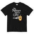 The Nightmare Before Coffee Men's Relaxed Fit Tee Hoodie, Sweatshirt | PureTeeCo.com (Image 1)