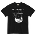 Invincible Cat Men's Relaxed Fit Tee Hoodie, Sweatshirt | PureTeeCo.com (Image 1)